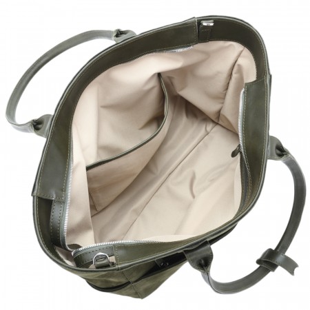 Кожаная женская сумка "Калипсо" (хаки)