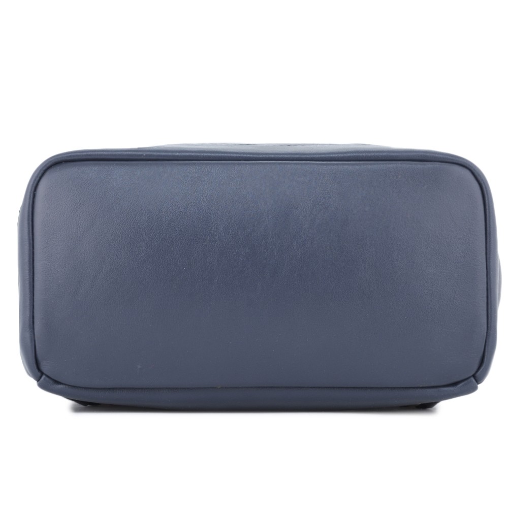 Кожаный рюкзак "Молибден" (синий)