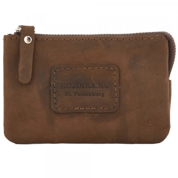 Кожаный кошелек "Солярис" (коричневый крейзи). фото 1