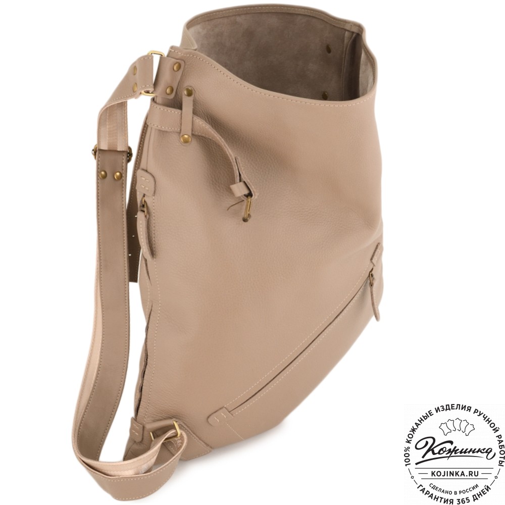 Кожаный рюкзак "Селена" (капучино)