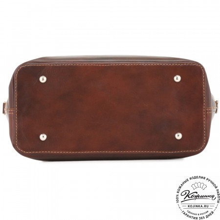 Кожаная женская сумка "Дриада" (коричневая)