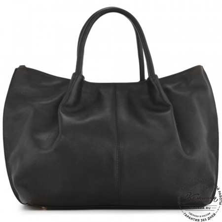 Женская кожаная сумка "Лира" (черный)