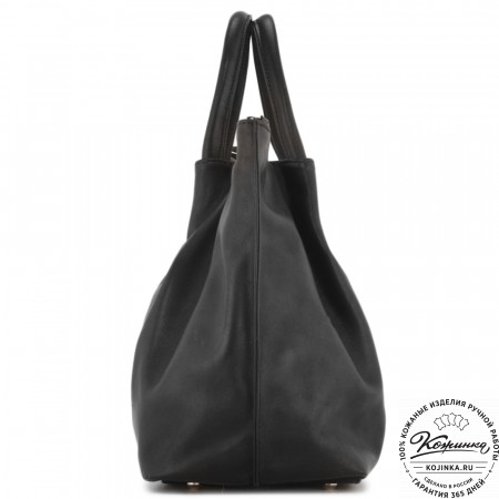 Женская кожаная сумка "Лира" (черный)