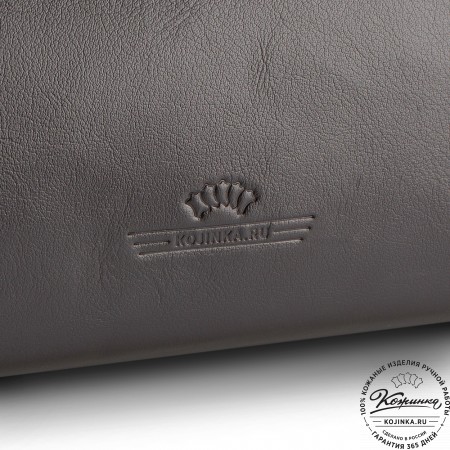 Кожаный дорожный саквояж "Бранденбург" (тёмно-коричневый)