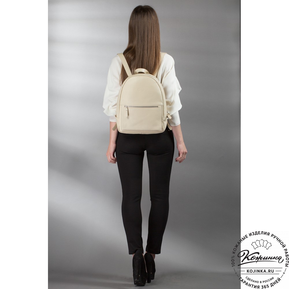 Женский кожаный рюкзак "Джессика" (синий антик)