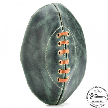 Кожаный чехол для ремня "Регби" (изумруд)