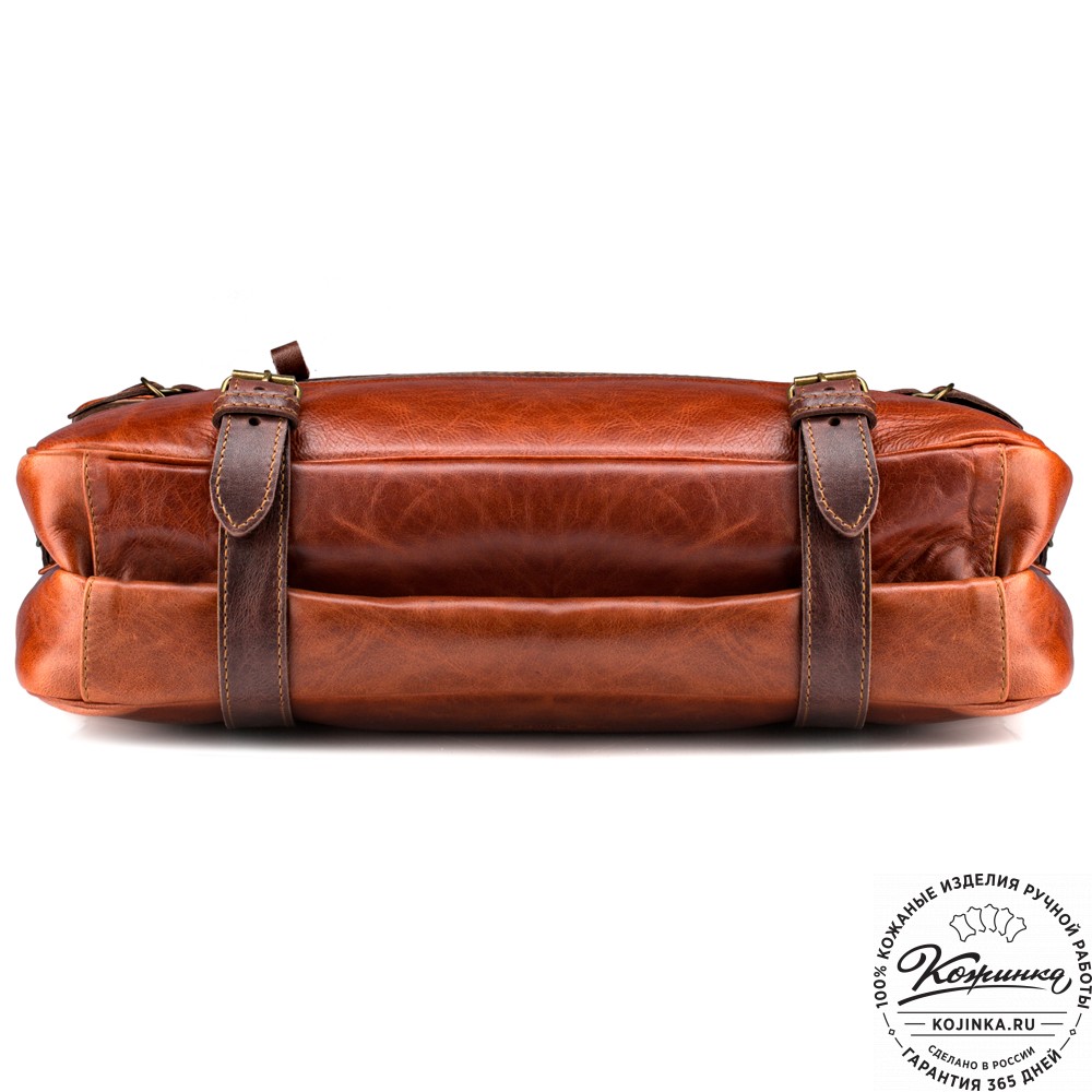 Кожаный портфель "Сталкер" (рыжий антик)