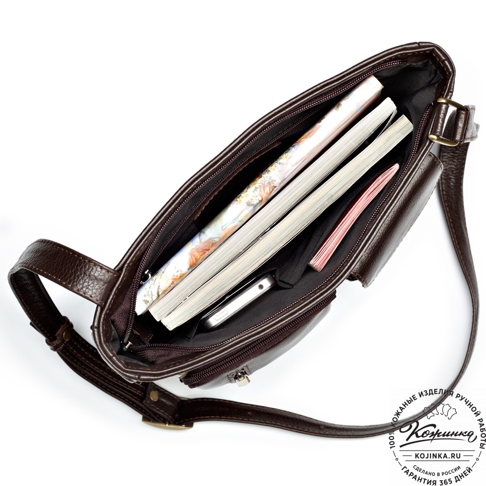 Кожаная сумка "Боб" (коричневая)