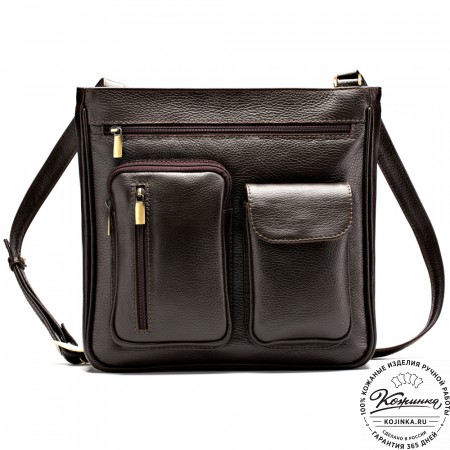 Кожаная сумка "Боб" (коричневая)