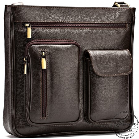 Кожаная сумка "Боб" (коричневая)