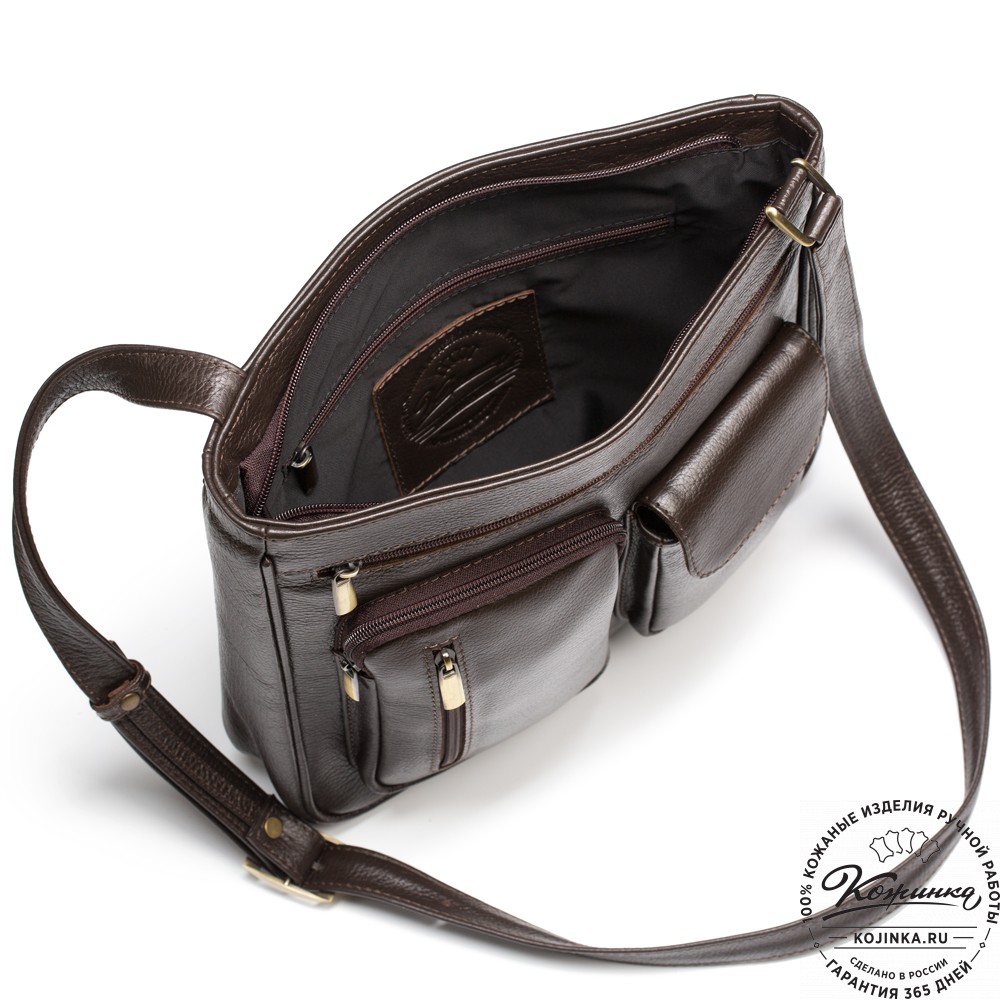 Кожаная сумка "Боб" (коричневая)