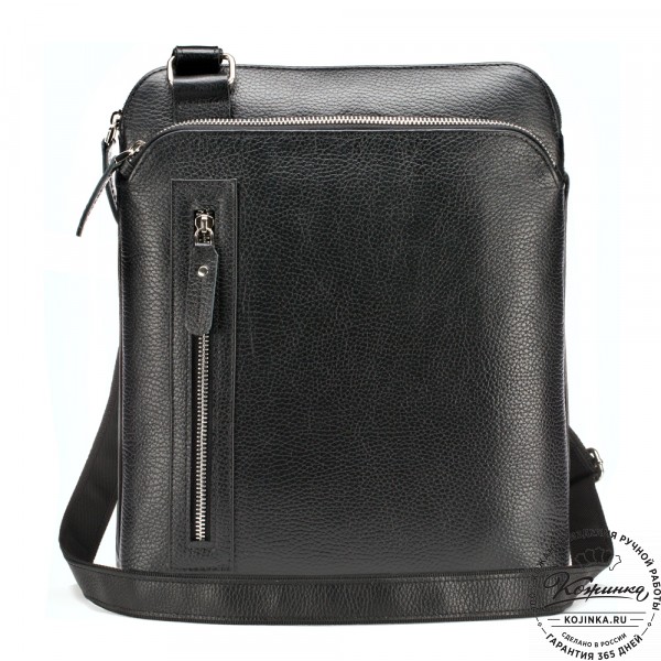 Кожаная сумка "Дороти" (чёрная). фото 1