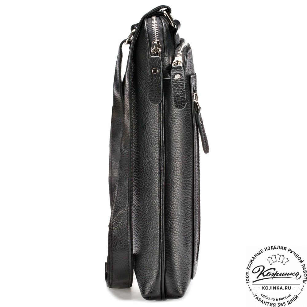 Кожаная сумка "Дороти" (чёрная)