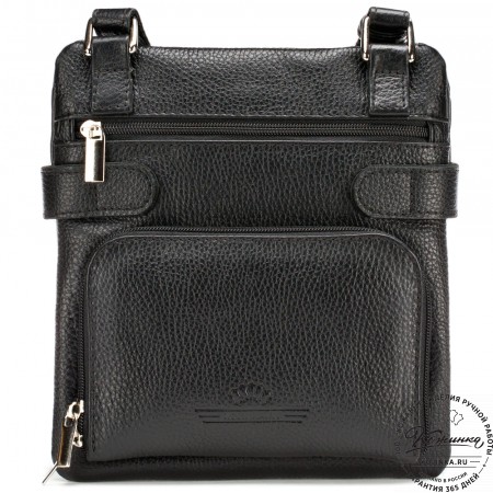 Кожаная сумка "Феликс" (чёрная) 