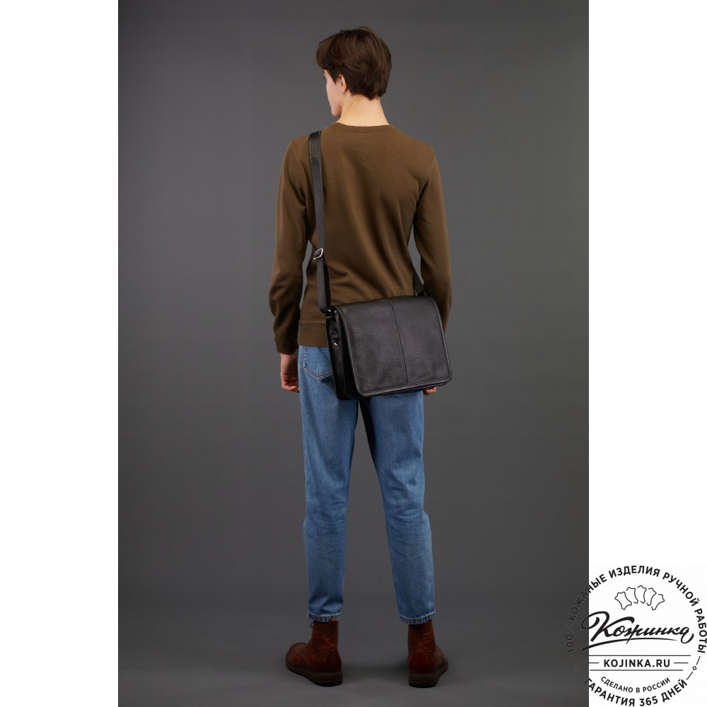 Кожаная сумка "Винсент" (темно-коричневый антик)