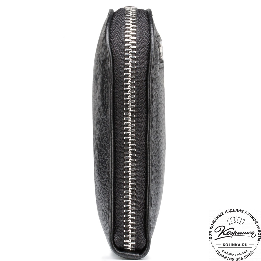 Кожаный клатч "Логан" (чёрный) 