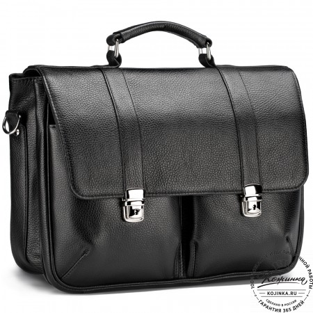 Кожаный портфель "Джозеф" (черный)