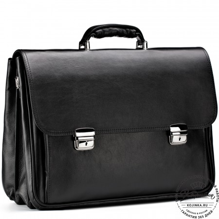 Кожаный портфель "Саймон" (черный)