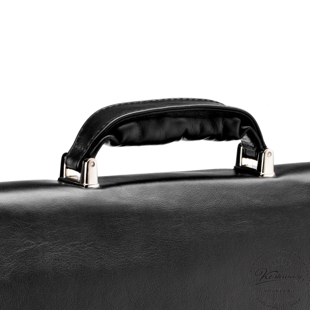 Кожаный портфель "Саймон" (черный)