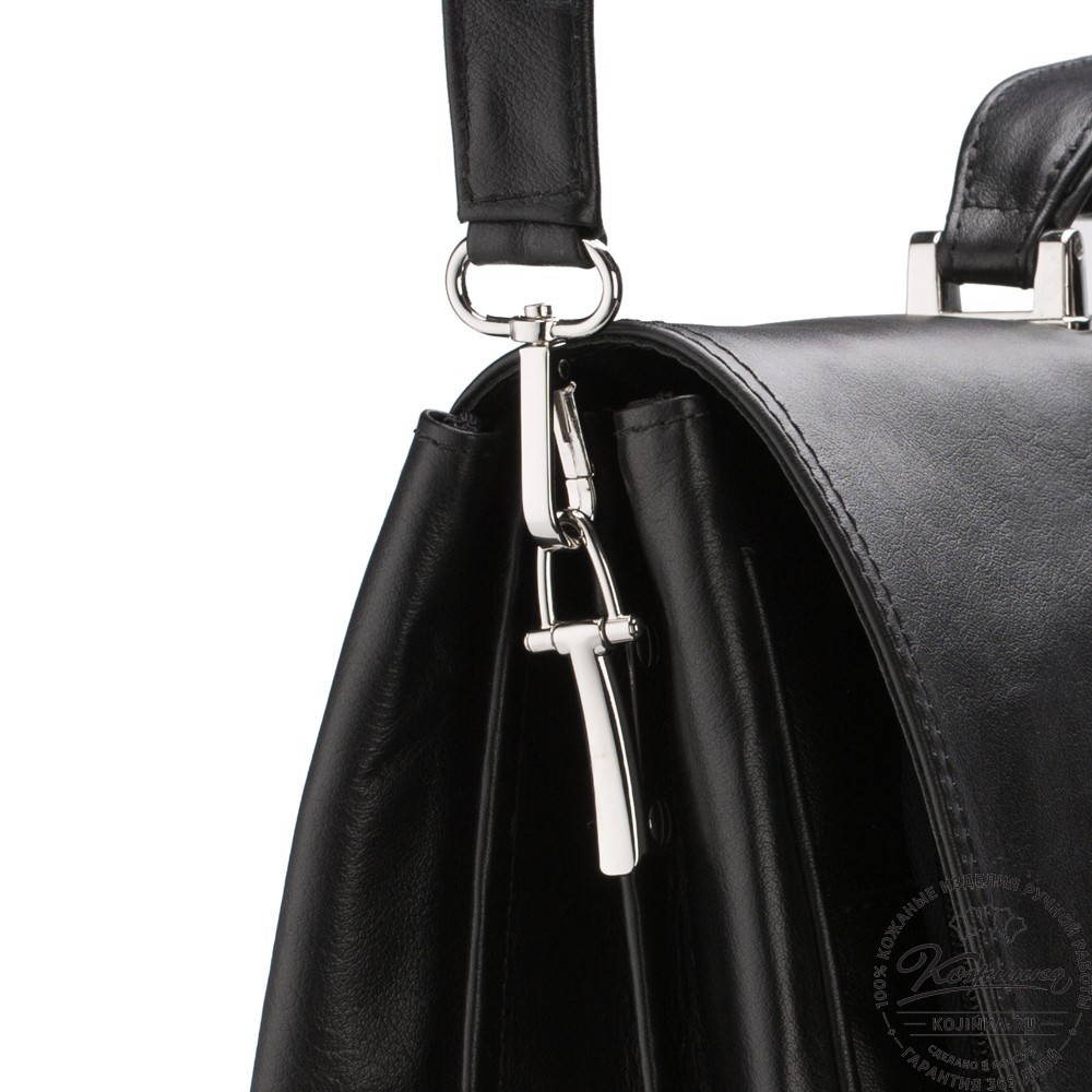 Кожаный портфель "Саймон" (черный)