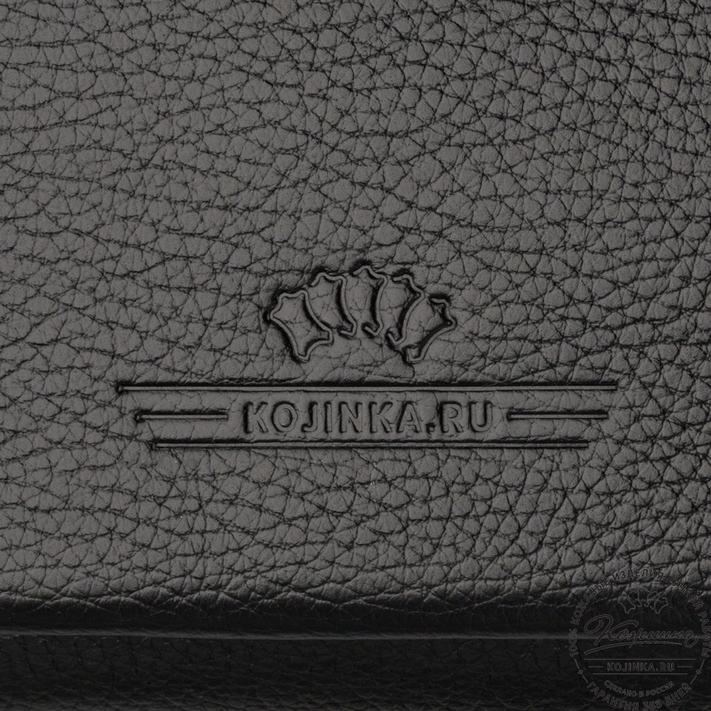 Кожаный портфель "Версаль" (черный)