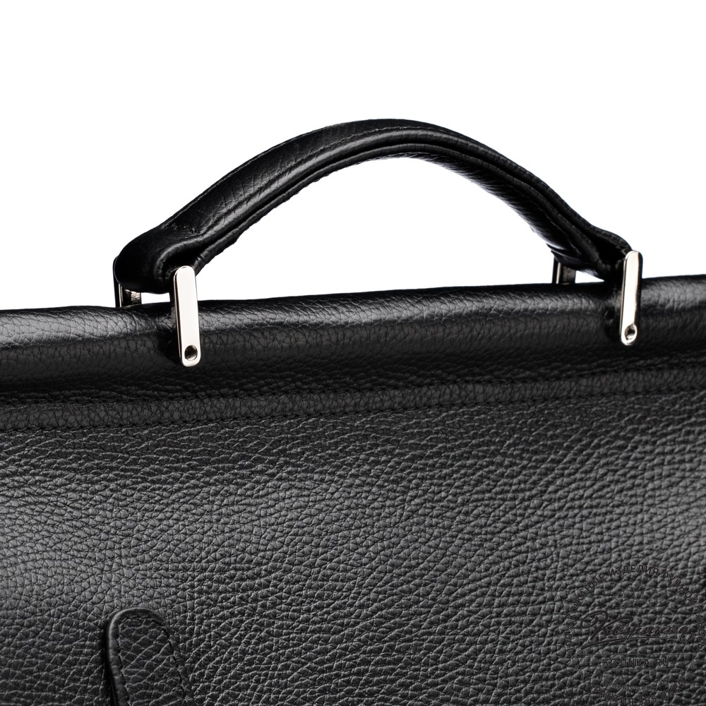 Кожаный портфель "Версаль" (черный)