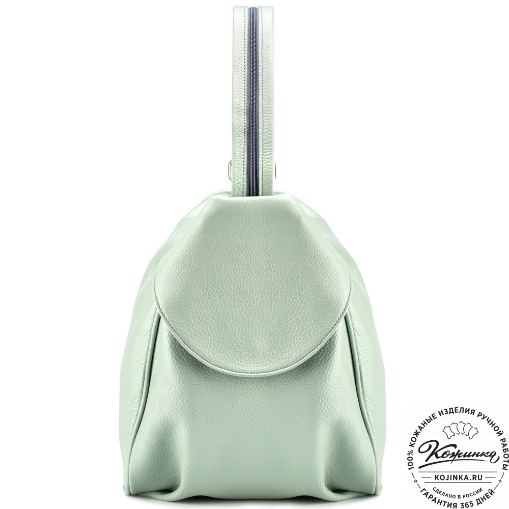 Кожаный рюкзак-сумка "Микки" (мятный)