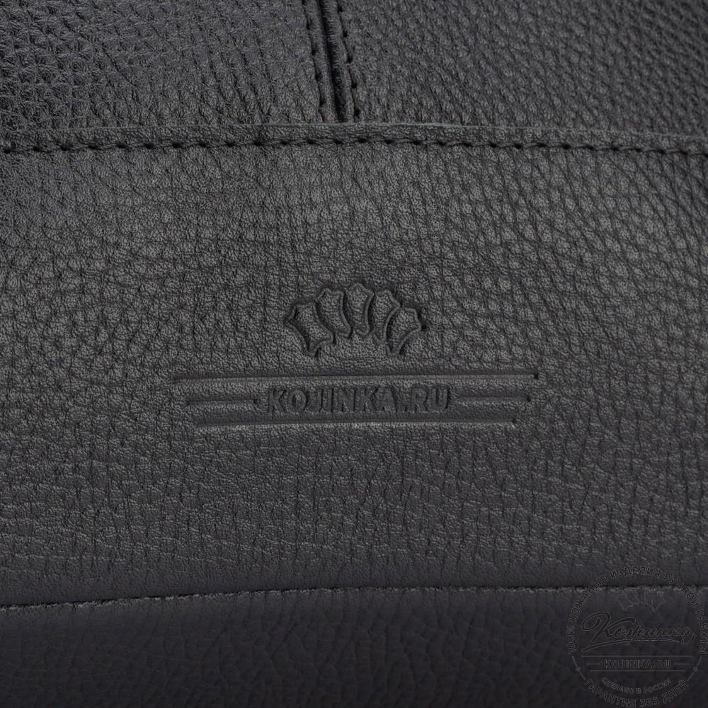 Кожаный рюкзак "Бэнжамин" (чёрный)