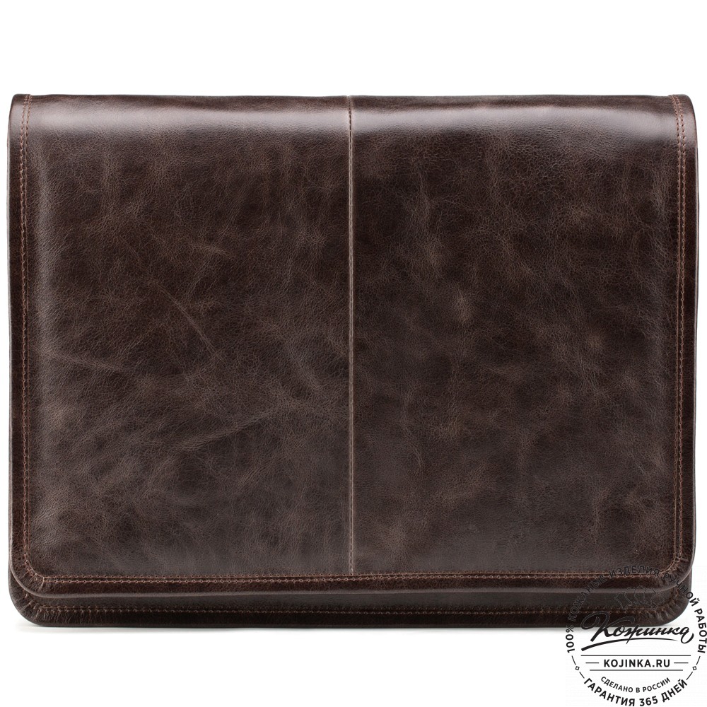 Кожаная сумка "Винсент" (темно-коричневый антик)