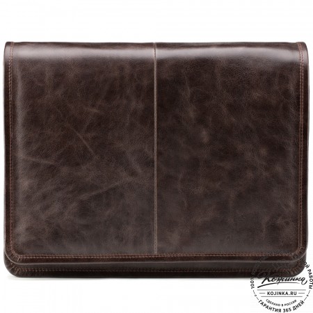 Кожаная сумка "Винсент" (темно-коричневый антик)