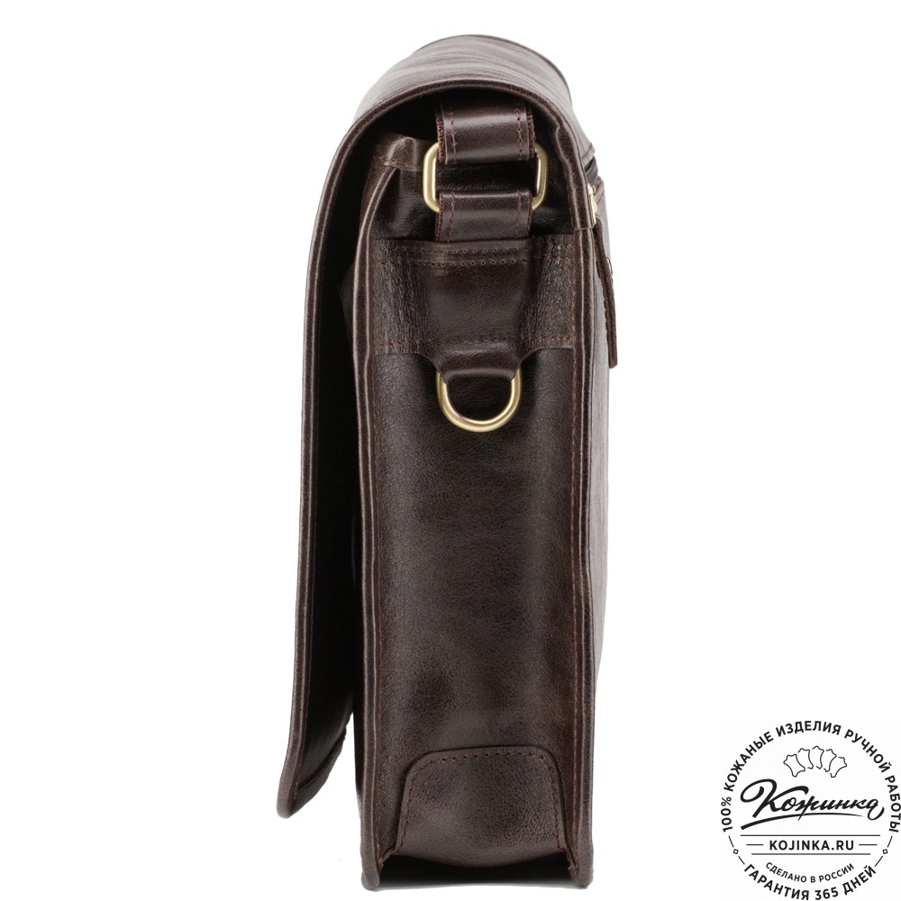 Кожаная сумка "Винсент" (темно-коричневый антик)