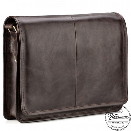 Кожаная сумка "Винсент" (темно-коричневый антик)