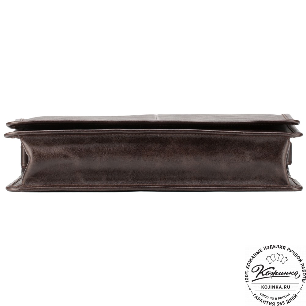 Кожаная сумка "Винсент" (темно-коричневый антик)