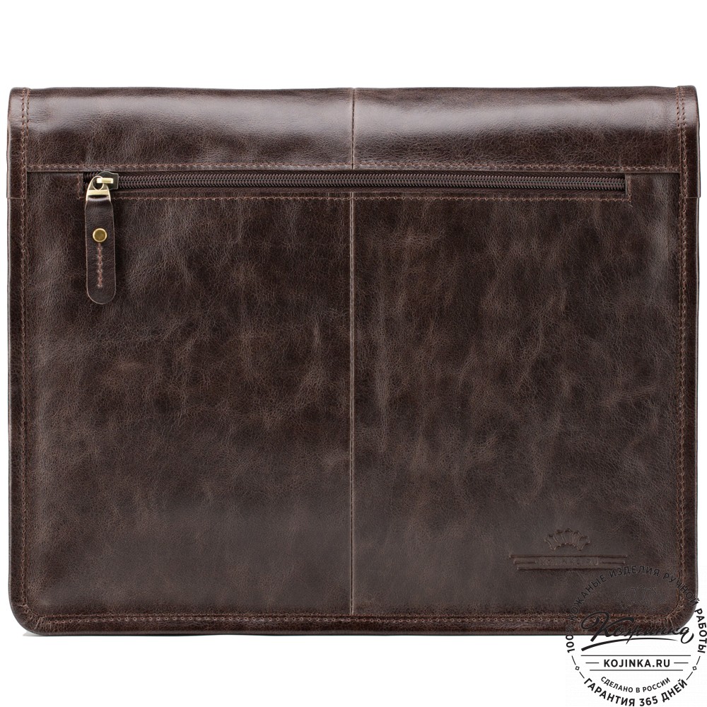 Кожаная сумка "Винсент" (темно-коричневый антик)