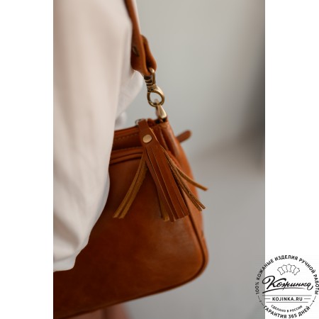 Женская кожаная сумка "Эмма" (чёрная)