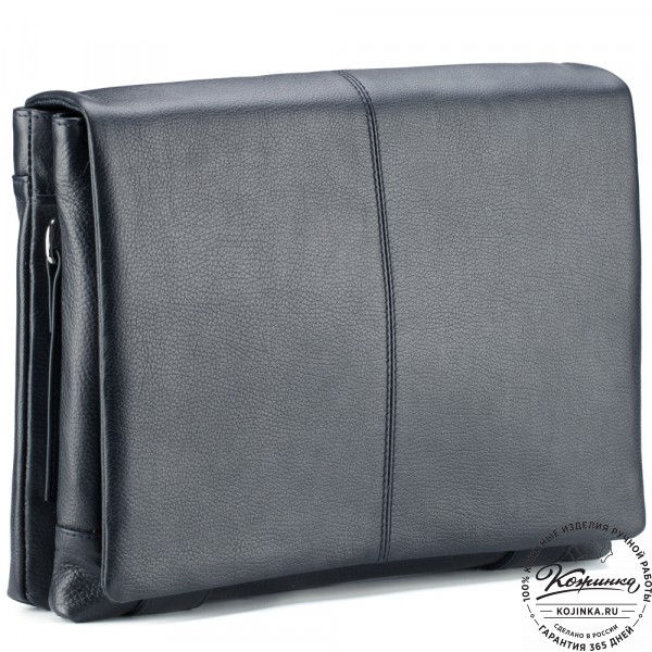 Кожаная сумка "Бавария" (синяя). фото 1