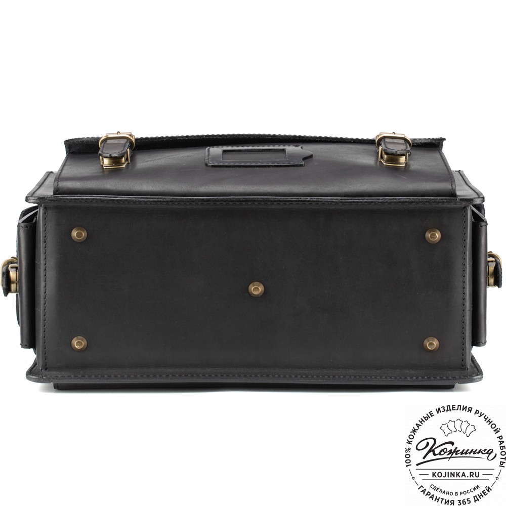 Кожаный портфель-кофр  "Универсал"  (чёрный)
