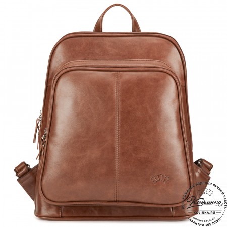 Кожаный рюкзак "Бэтси" (коричневый)