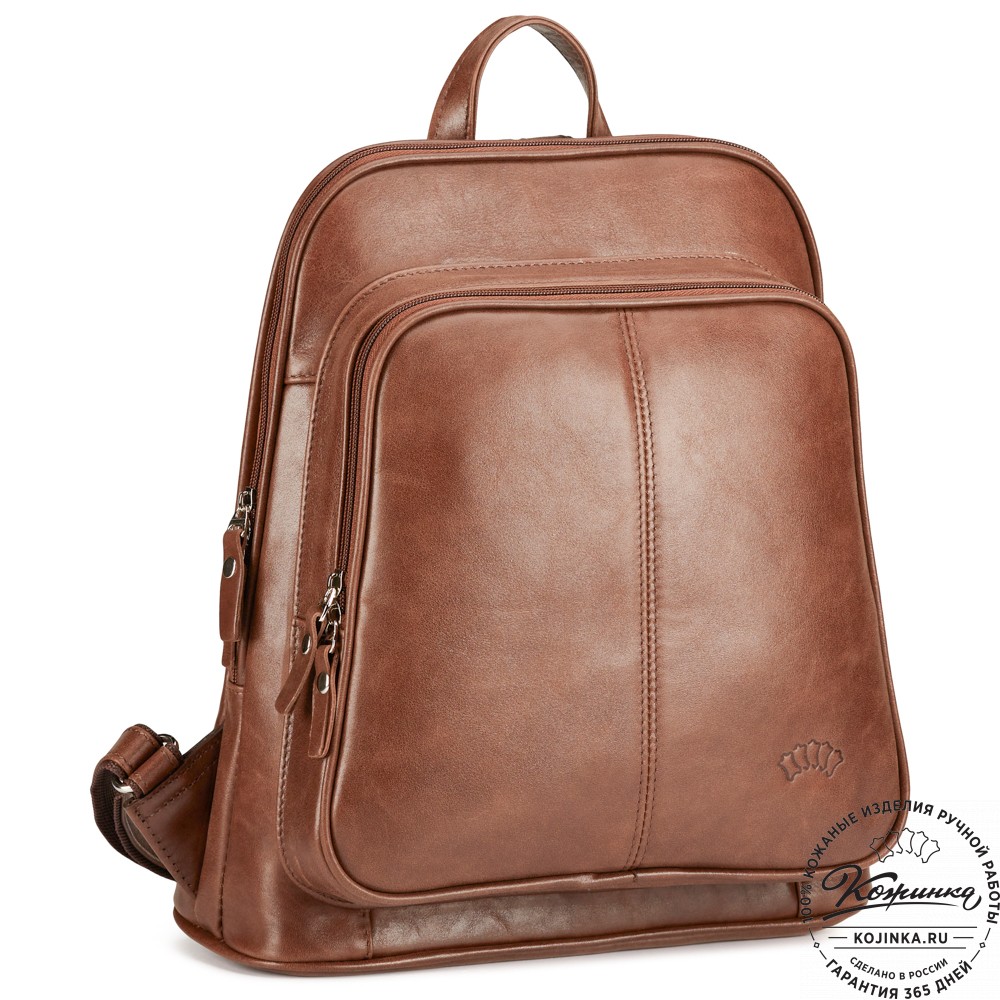 Кожаный рюкзак "Бэтси" (коричневый)
