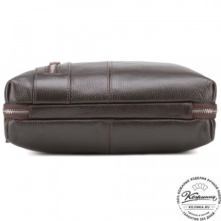 Кожаная сумка "Эштон" (коричневая)