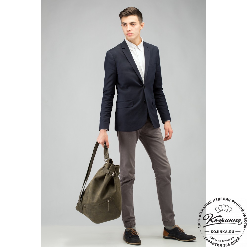  Кожаный рюкзак "Селена" (красный) 