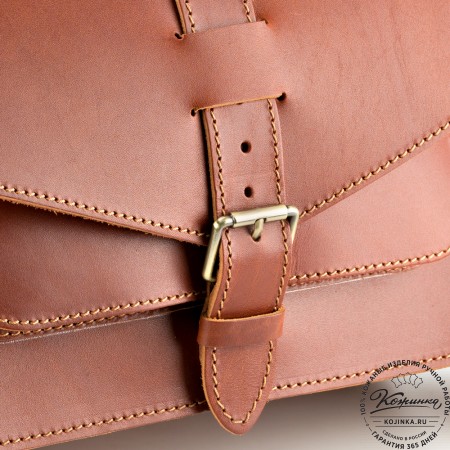 Кожаная  сумка "Виктория" (рыжая)