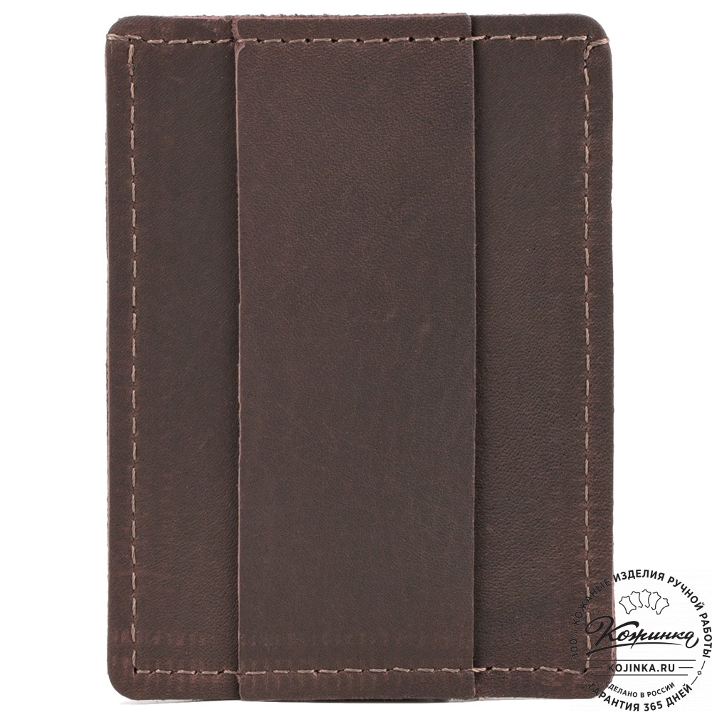 Кожаный футляр для карт "Пьерро" (коричневый)