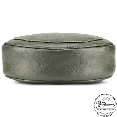 Женская кожаная сумка "Дарья" (оливковая)