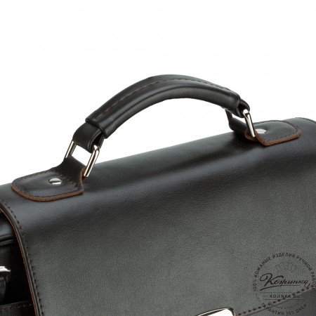 Кожаный портфель "Эдгар" (тёмно-коричневый)