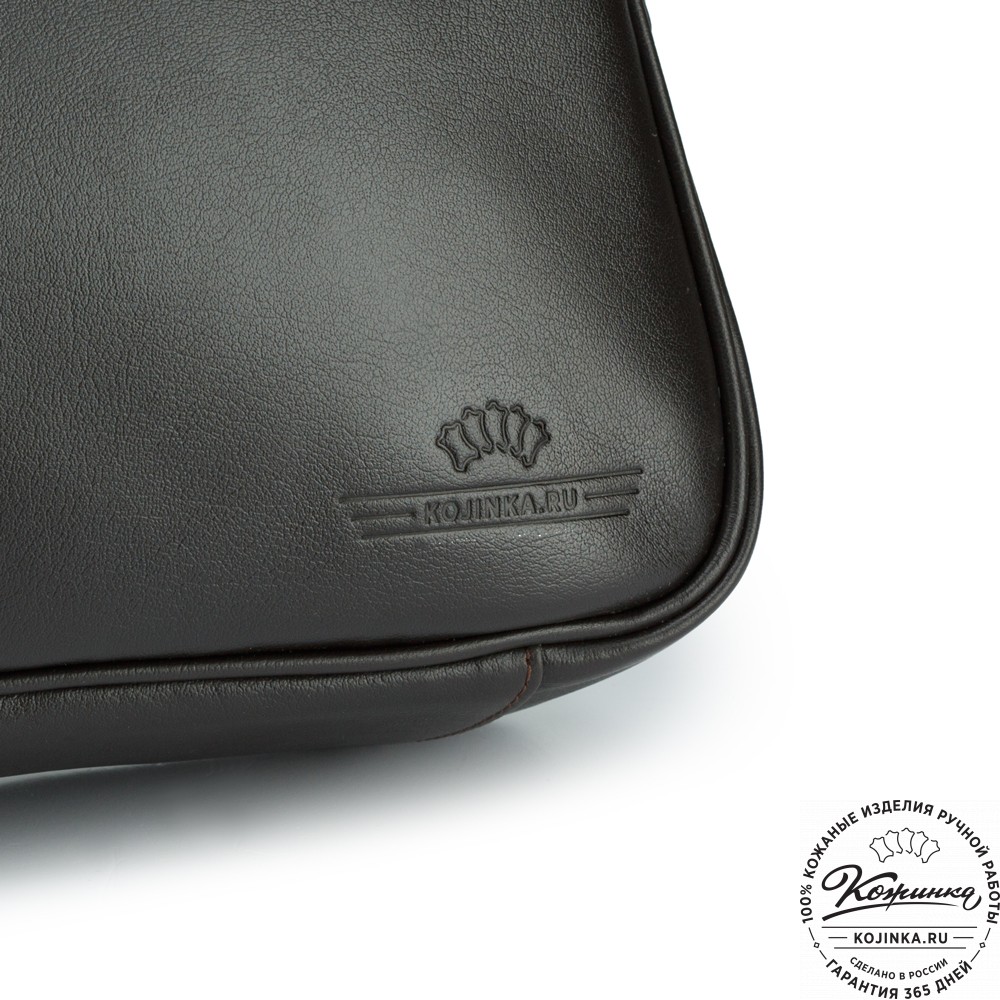 Кожаный портфель "Эдгар" (тёмно-коричневый)