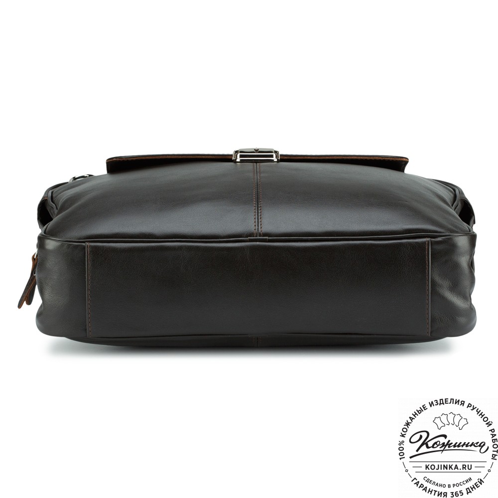 Кожаный портфель "Эдгар" (тёмно-коричневый)