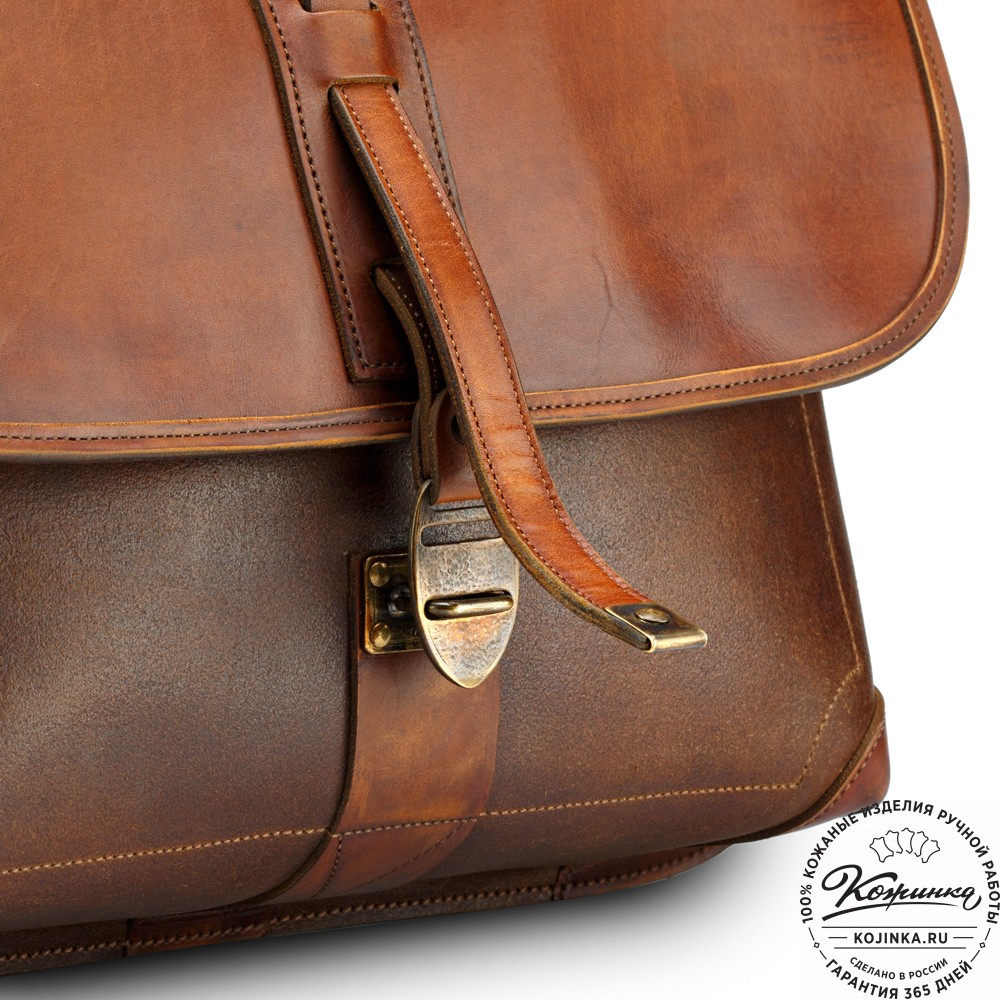 Кожаный портфель "Крокер" (коричневый)