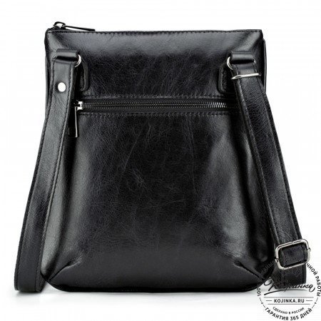 Кожаная сумка "Говард" (чёрная)