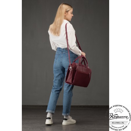 Женская кожаная сумка "Батерфляй" (чёрная)